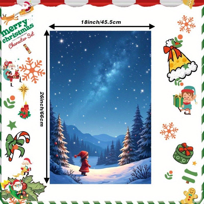 Festive Christmas Towel 18x66cm Soft Absorbent Holiday Gift