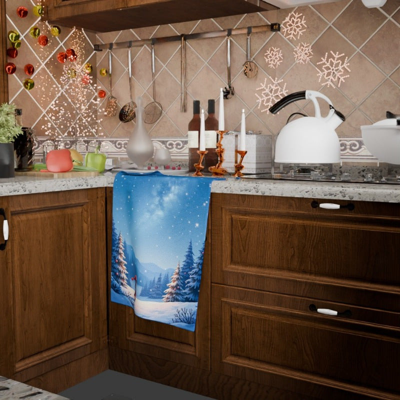 Festive Christmas Towel 18x66cm Soft Absorbent Holiday Gift