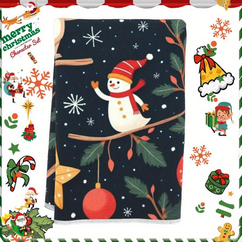 Christmas Towels 18x66cm Set Holiday Gift Soft Cotton
