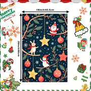 Christmas Towels 18x66cm Set Holiday Gift Soft Cotton
