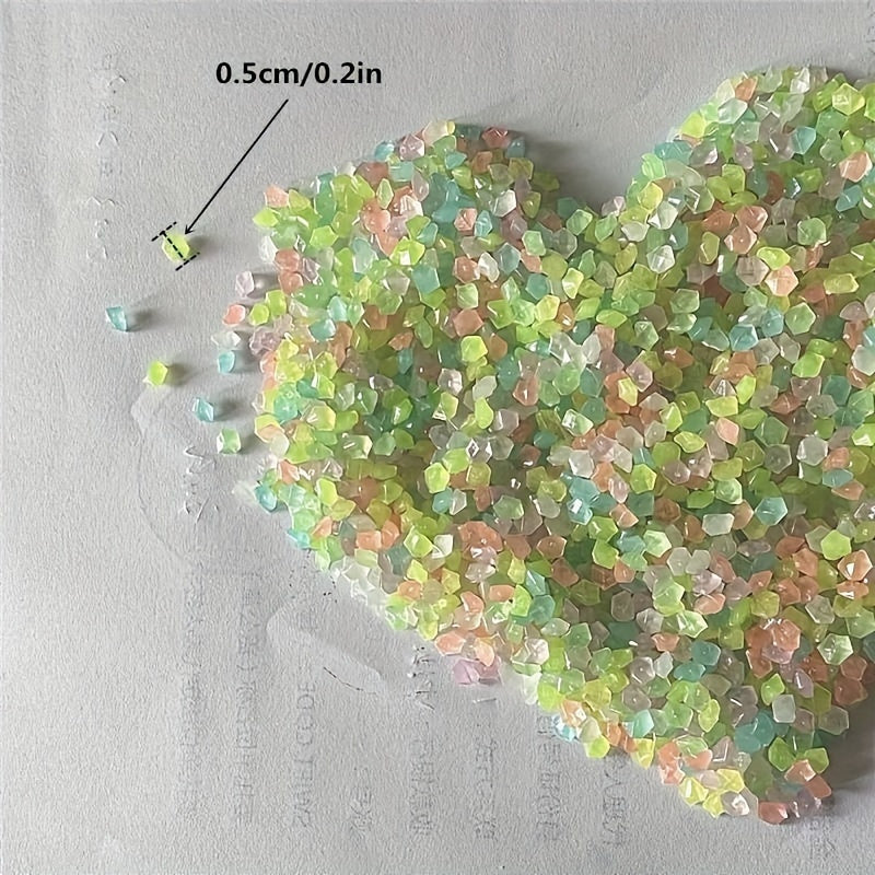 1000pcs Luminous Sand and Stones for Aquascaping Succulents Gardens Bonsai Aquarium