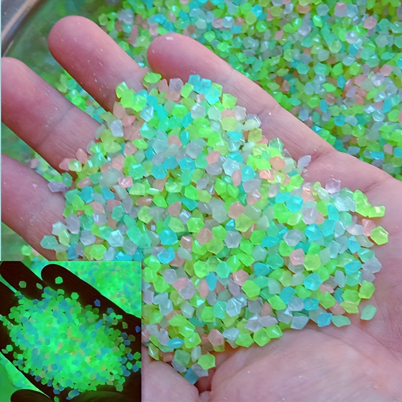 1000pcs Luminous Sand and Stones for Aquascaping Succulents Gardens Bonsai Aquarium