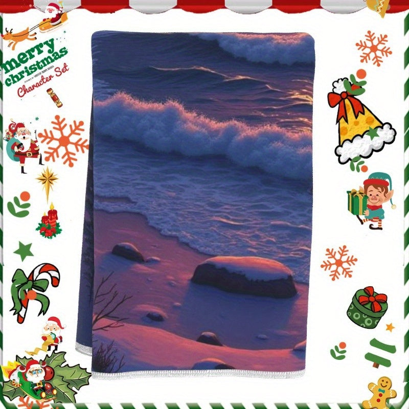 Christmas Towels Gift Set 18x66cm Holiday Kitchen Decor