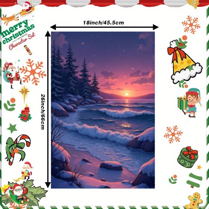 Christmas Towels Gift Set 18x66cm Holiday Kitchen Decor