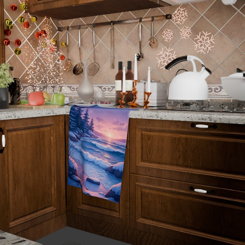 Christmas Towels Gift Set 18x66cm Holiday Kitchen Decor