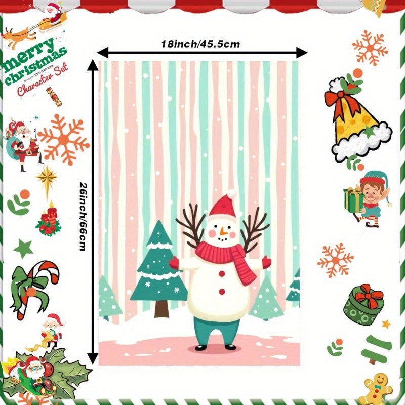 Christmas Towel 18x66cm Giftable Holiday Decor Soft Cotton