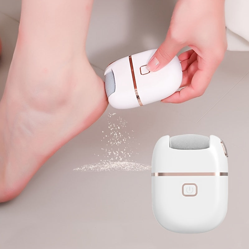 Electric Foot File with 3 Roller Heads Rechargeable Callus Remover and Foot Polisher