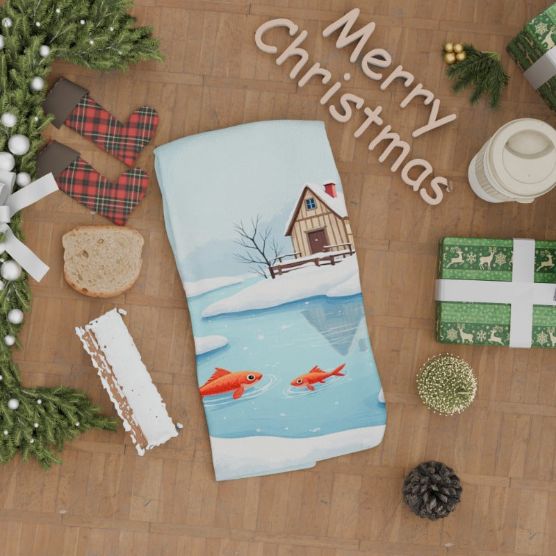 Christmas Kitchen Towel Polyester 45.72x66.04cm Woven Fantasy Design