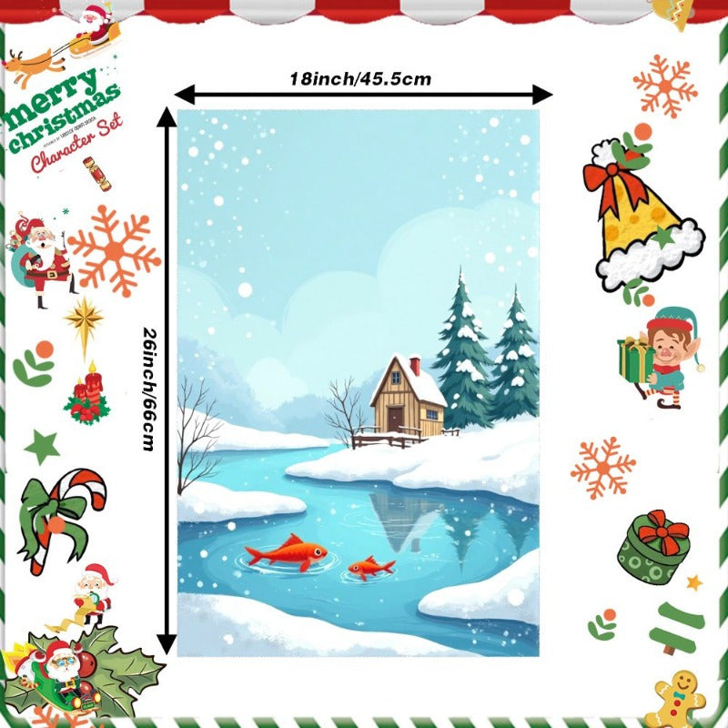Christmas Kitchen Towel Polyester 45.72x66.04cm Woven Fantasy Design