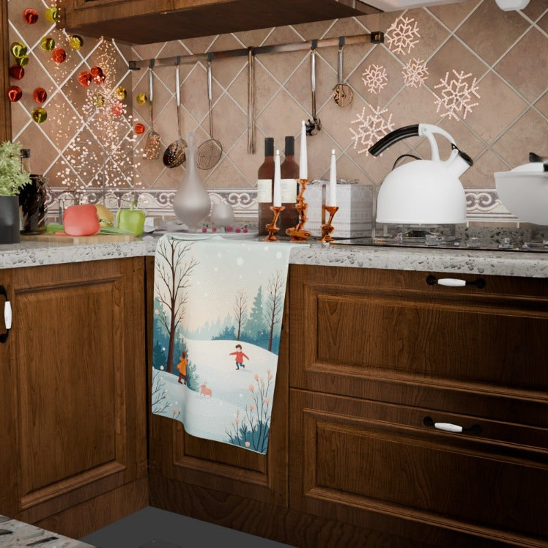 Christmas Towels 18x66 Inches Holiday Kitchen Decor Gift Set