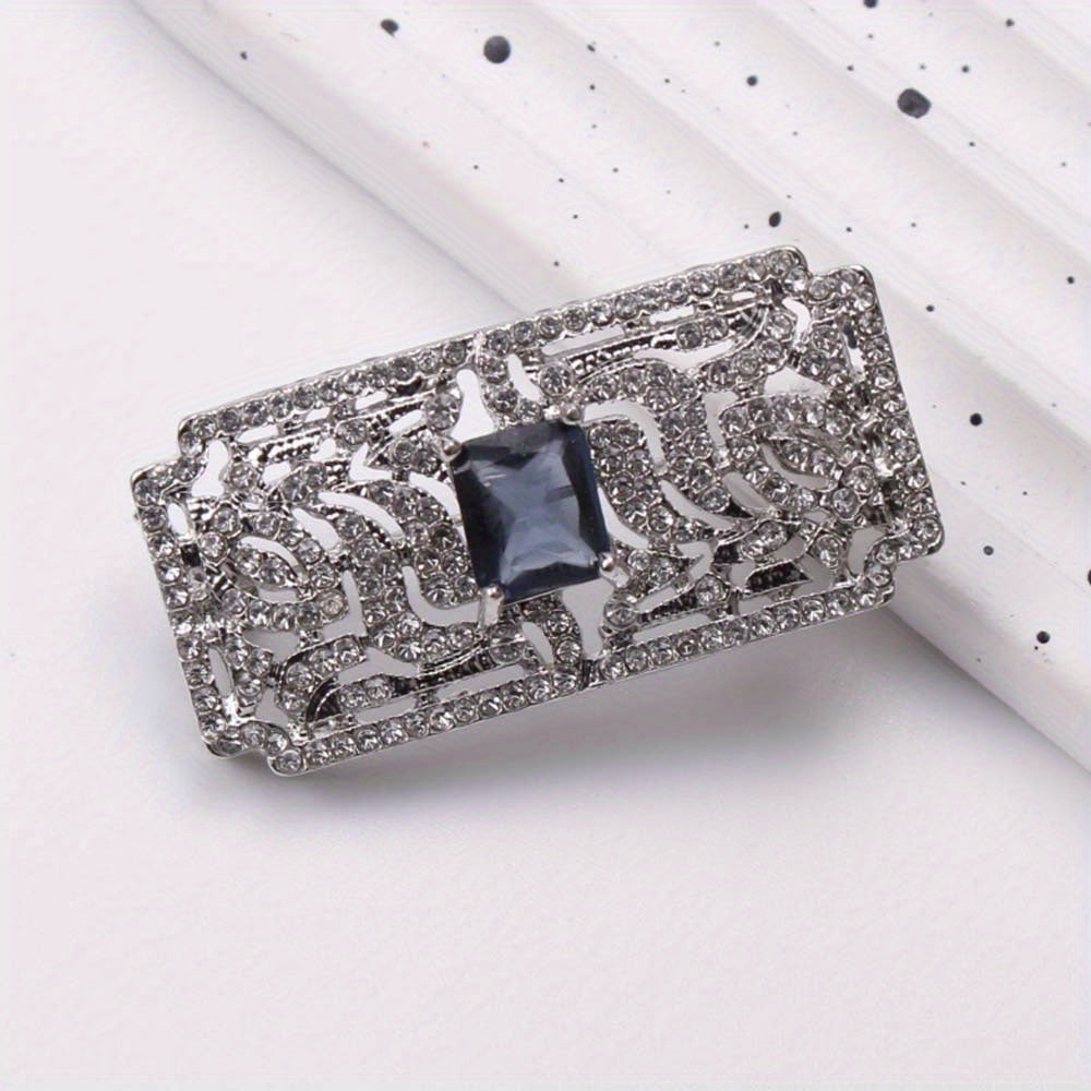 Vintage Enamel Brooch with Zirconia Inlay Cartoon Design Pin for Clothing