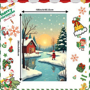Festive Christmas Towel 18x66cm Giftable Holiday Decor