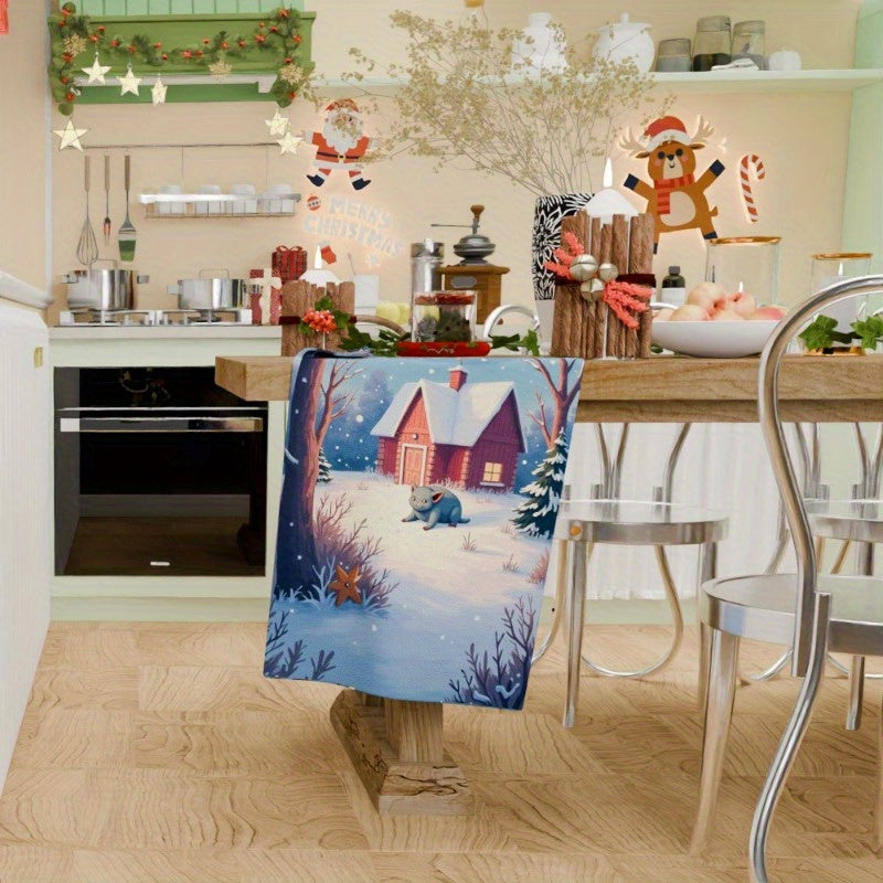 Christmas Towels 18x66cm Giftable Holiday Kitchen Decor