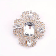 Enamel Cross Brooch Pin with Rhinestones for Women and Men Elegant Minimalist Jewelry