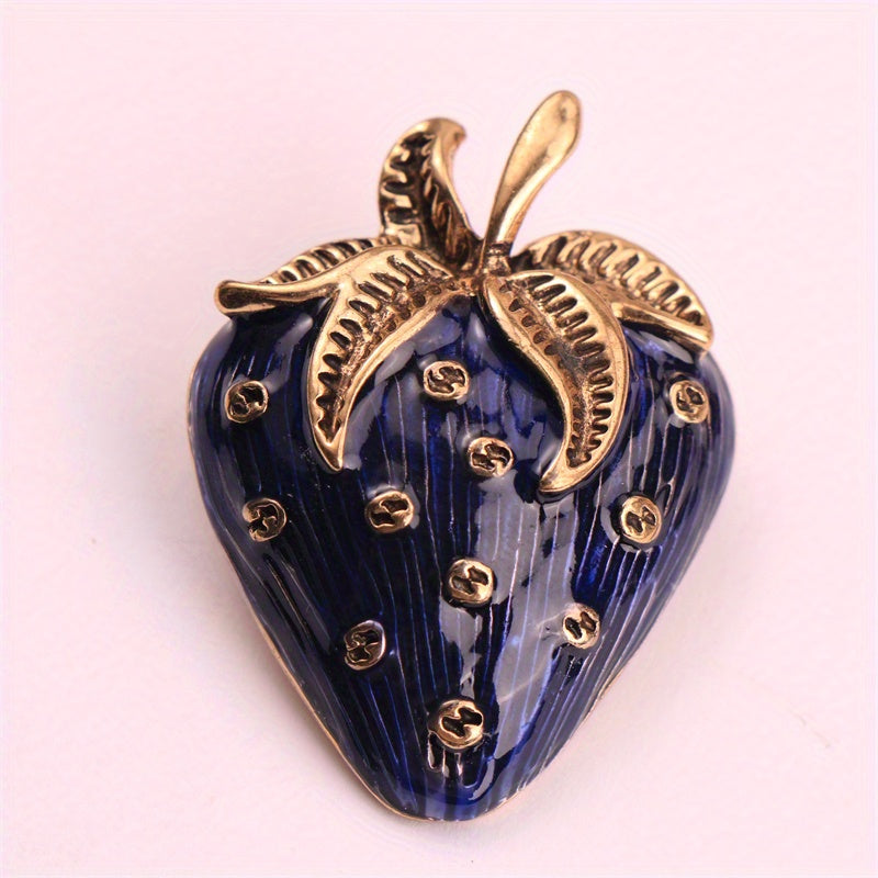 Ядовитый клубничный брошь с эмалью, неправильной формы, модный аксессуар для женщин