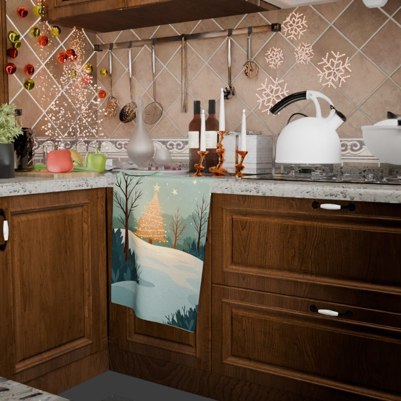 Christmas Towels 18x66cm Giftable Holiday Kitchen Decor