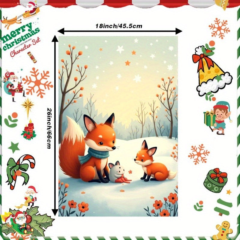 Christmas Towels 18x66cm Gift Set Soft Absorbent Holiday Decor