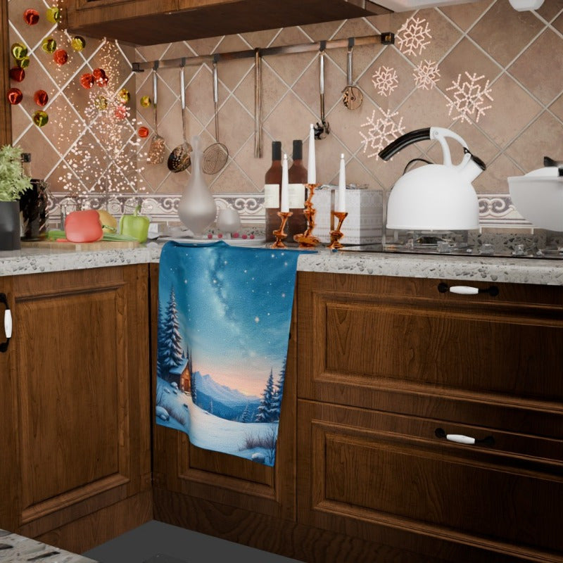 Christmas Towel Set 18x66cm with One Piece for Gifting Holiday Decor