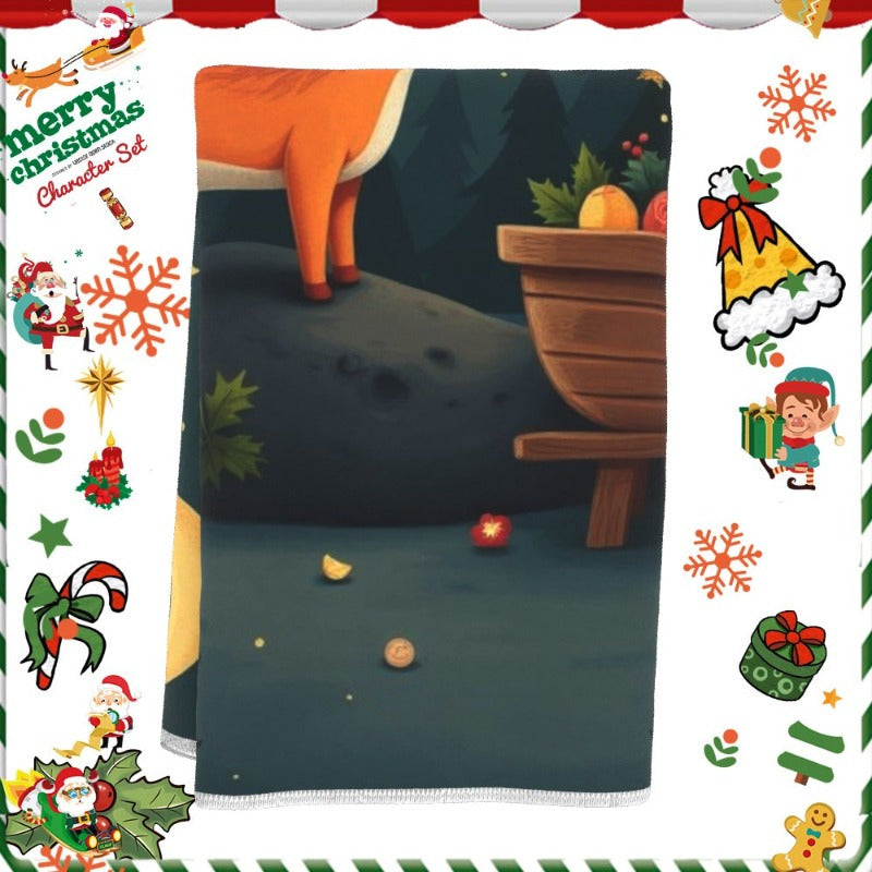 Christmas Towels Gift Set 18x66cm Soft Absorbent Holiday Decor