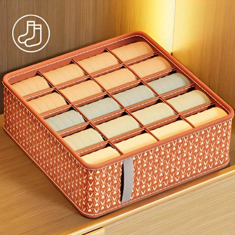 Fabric Drawer Organizer for Underwear Socks and Accessories Large Capacity Foldable Storage Box Closet Dorm Room