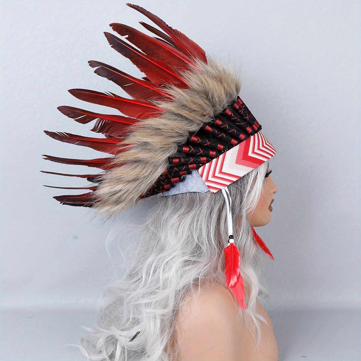 Ayollarlar uchun mo'ljallangan mo'ynali boshband Festival sahnasi chiqishi Cosplay fotosurat uchun aksessuar