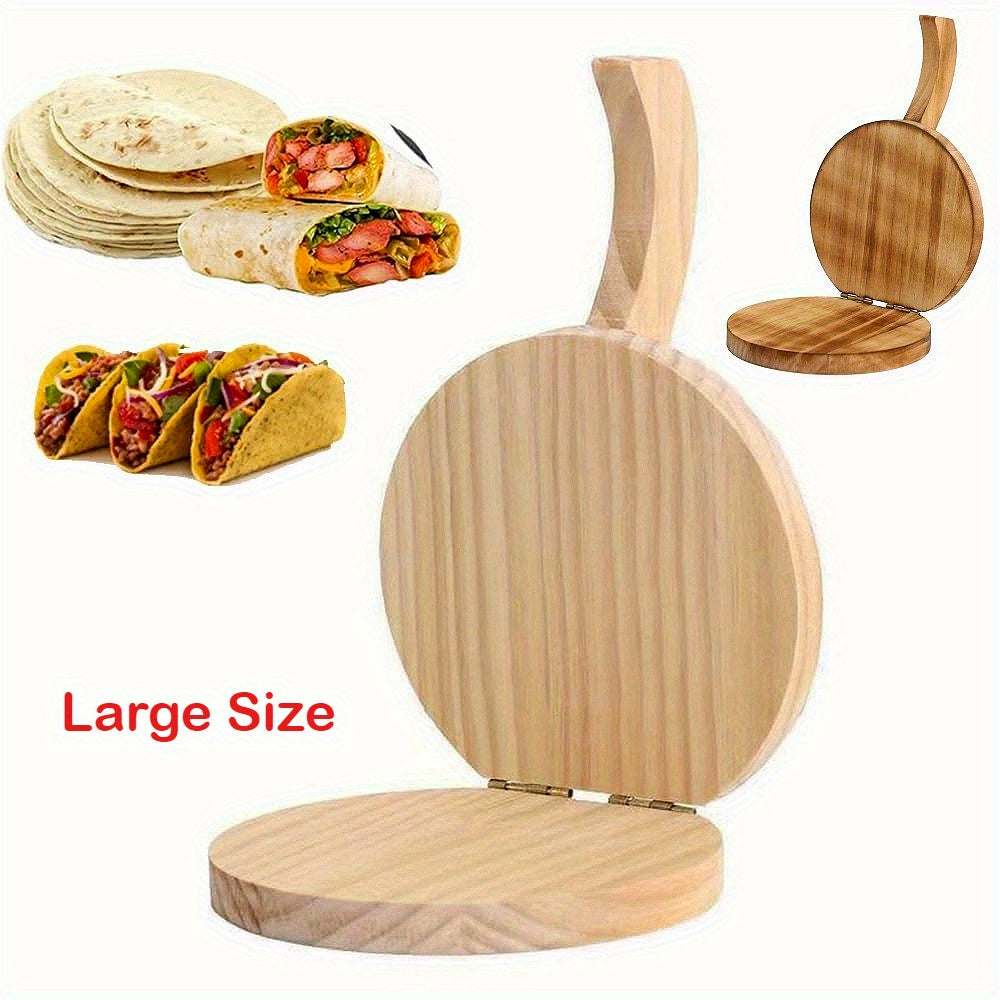 Пресс для тортильи из массива дерева размером 14,99 см, идеально подходит для приготовления домашних тортиль, буррито и такос. Идеально для кухонь в автодомах.