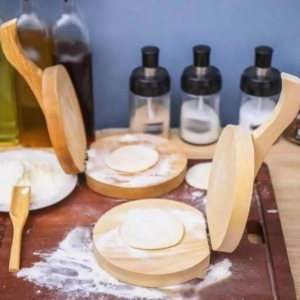 Пресс для тортильи из массива дерева размером 14,99 см, идеально подходит для приготовления домашних тортиль, буррито и такос. Идеально для кухонь в автодомах.