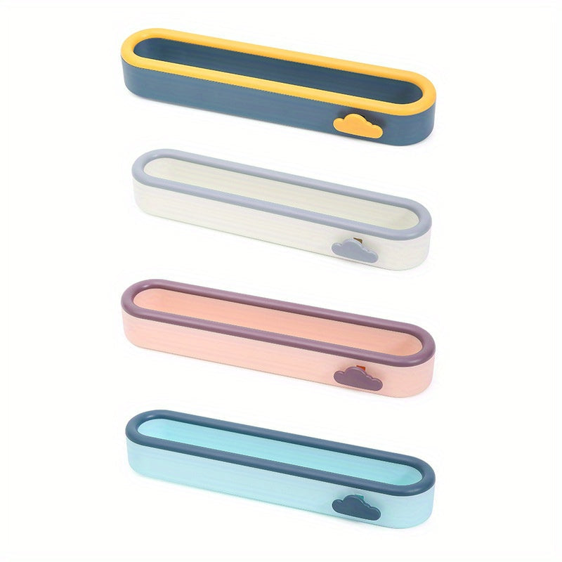 Wall-Mounted Cloud-Shaped Shoe Rack No Drilling Plastic Bathroom Storage