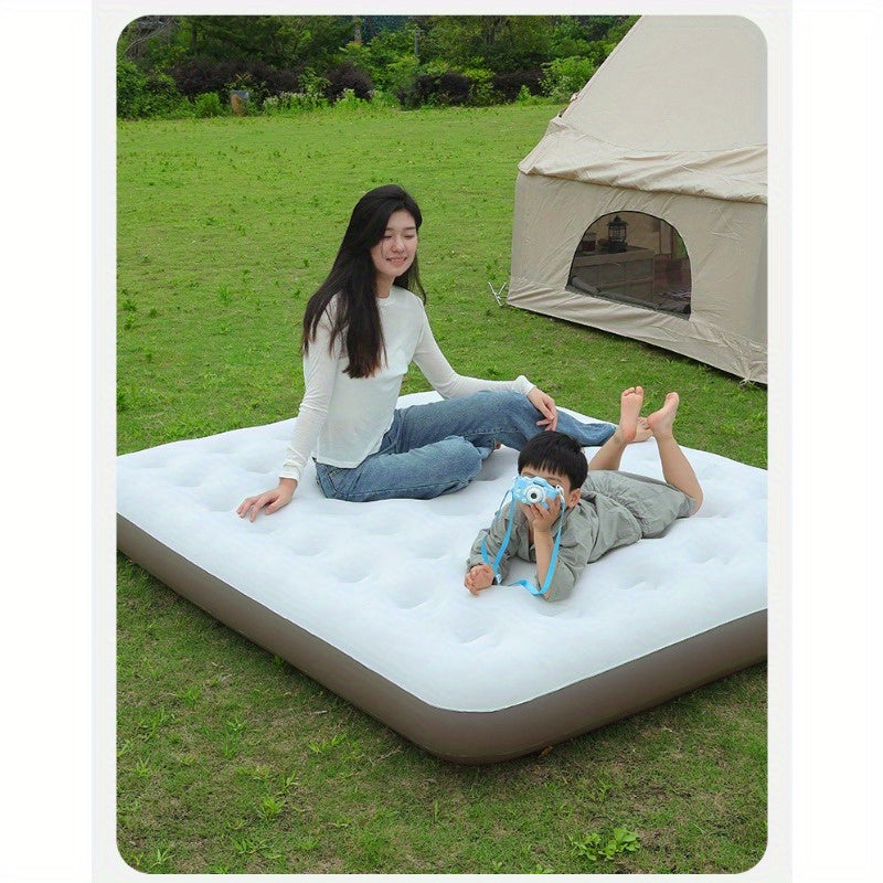 Durable Outdoor Camping Inflatable Mattress Portable Tent Air Bed with Nylon Cover