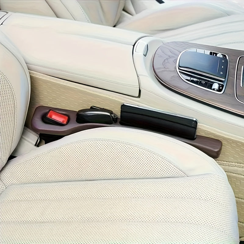 2 Pieces Synthetic Leather Car Seat Filler Sponge Rubber Interior Accessories