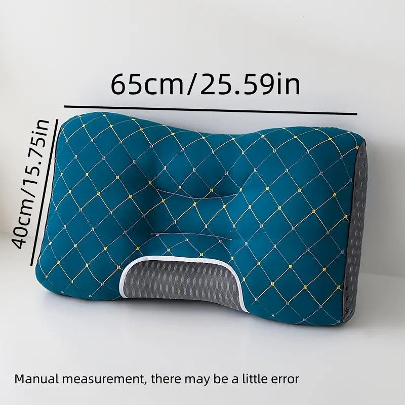 Set of 2 Multifunctional Memory Foam Massage Pillows for Neck and Back Support