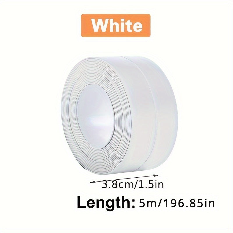 Waterproof Adhesive Tape for Kitchen and Bathroom Sealing, 5 Meters