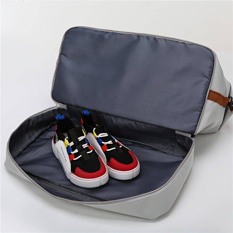 Large Capacity Travel Bag with Wet and Dry Compartments for Gym College and Outings
