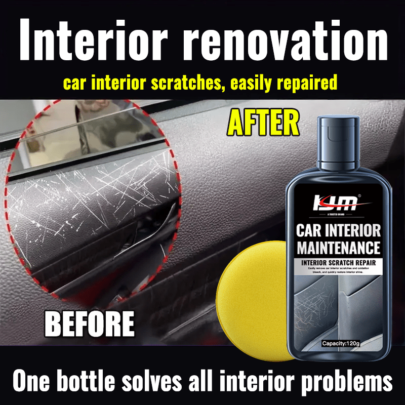 Interior Car Plastic Scratch Repair Paste Kit for Dashboard Door Panels