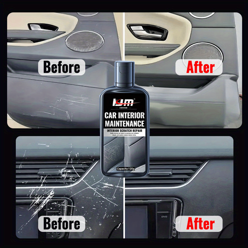 Interior Car Plastic Scratch Repair Paste Kit for Dashboard Door Panels