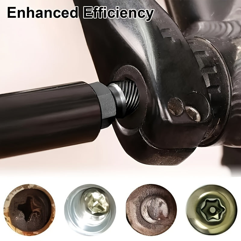 Industrial-Grade 10-Piece Screw Extractor Set for Damaged Bolts and Screws Alloy Steel