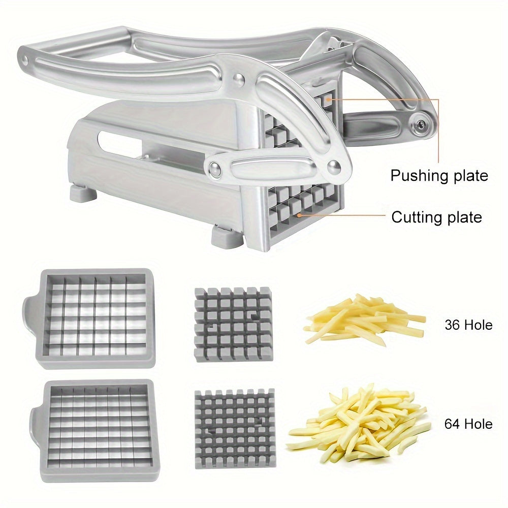 Stainless Steel Kitchen Fruit and Vegetable Cutter Set with Potato Chipper French Fries Slicer Onion Chopper