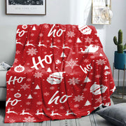 Christmas Flannel Throw Blanket Santa Claus Moose Cartoon Soft Cozy for Bed Sofa Camping