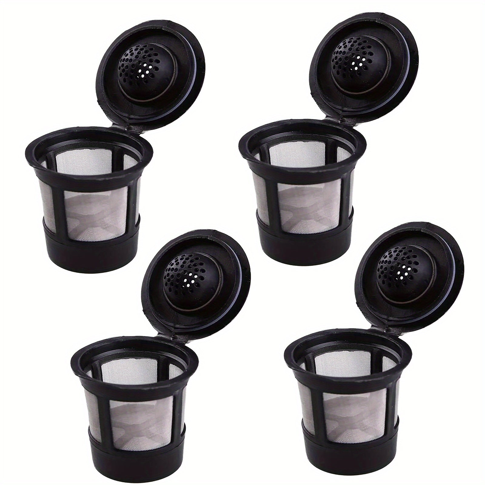 4pcs Reusable Coffee Filter Nets for Keurig BPA-Free Purple Compatibility