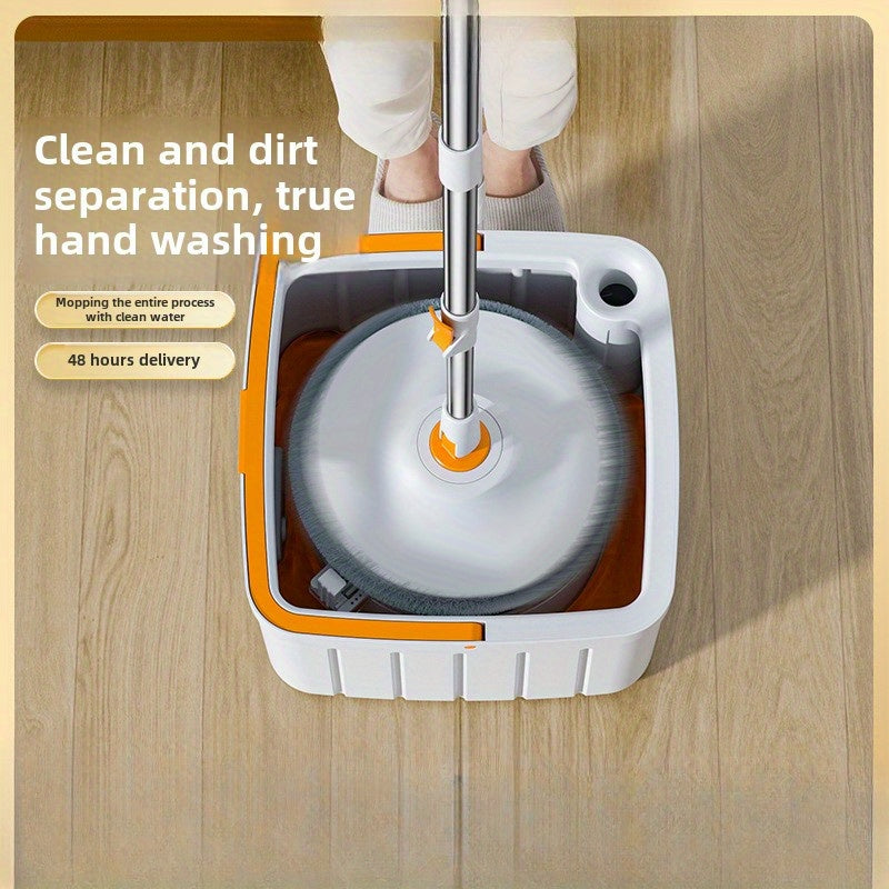 Uy va ofis tozalash uchun Microfiber padlar bilan EasyWring Spin Mop va Kova tizimi