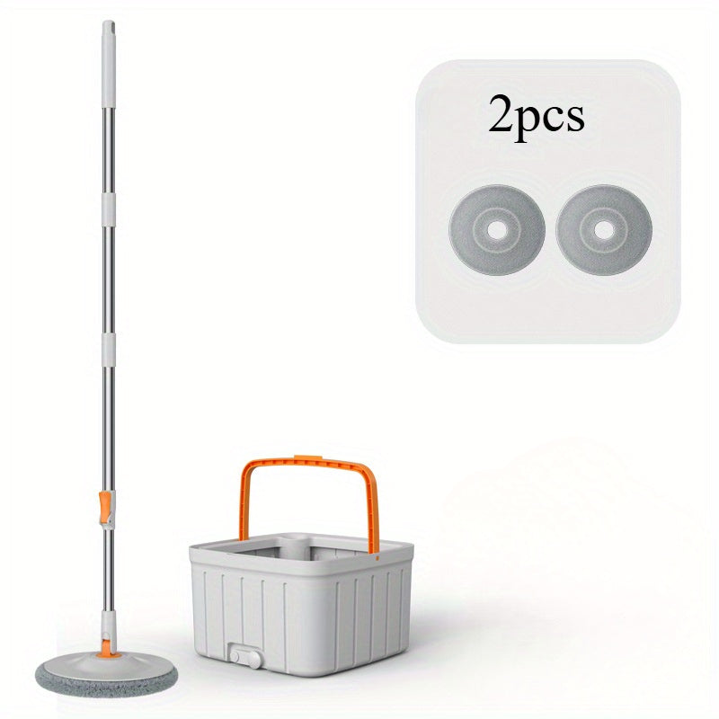 Uy va ofis tozalash uchun Microfiber padlar bilan EasyWring Spin Mop va Kova tizimi