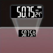 Compact digital body weight scale for home use precision electronic weighing for adults in black or pink