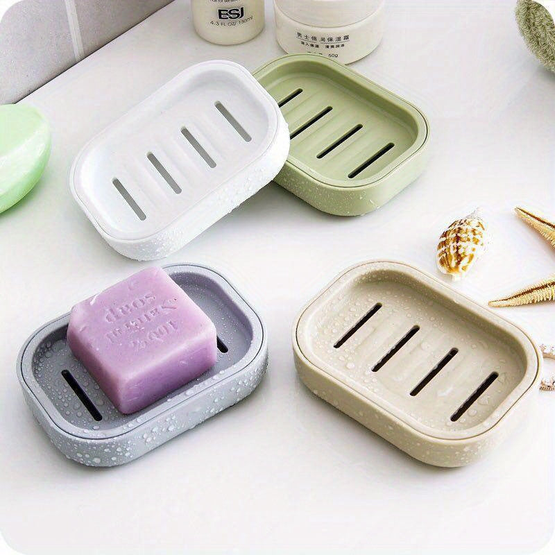 All-Purpose Soap Box with Self-Draining Feature for Bathroom and Kitchen