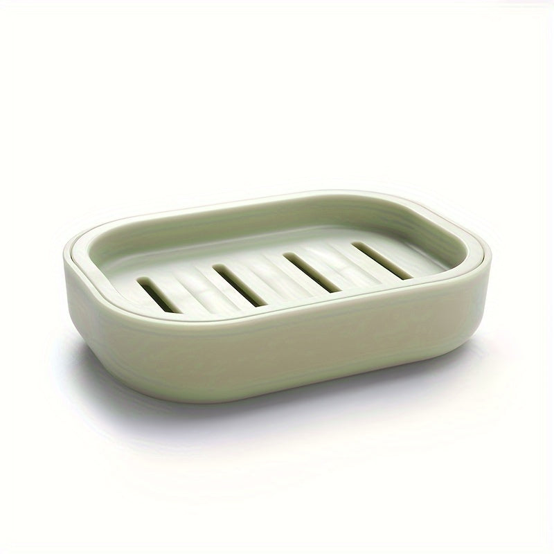 All-Purpose Soap Box with Self-Draining Feature for Bathroom and Kitchen