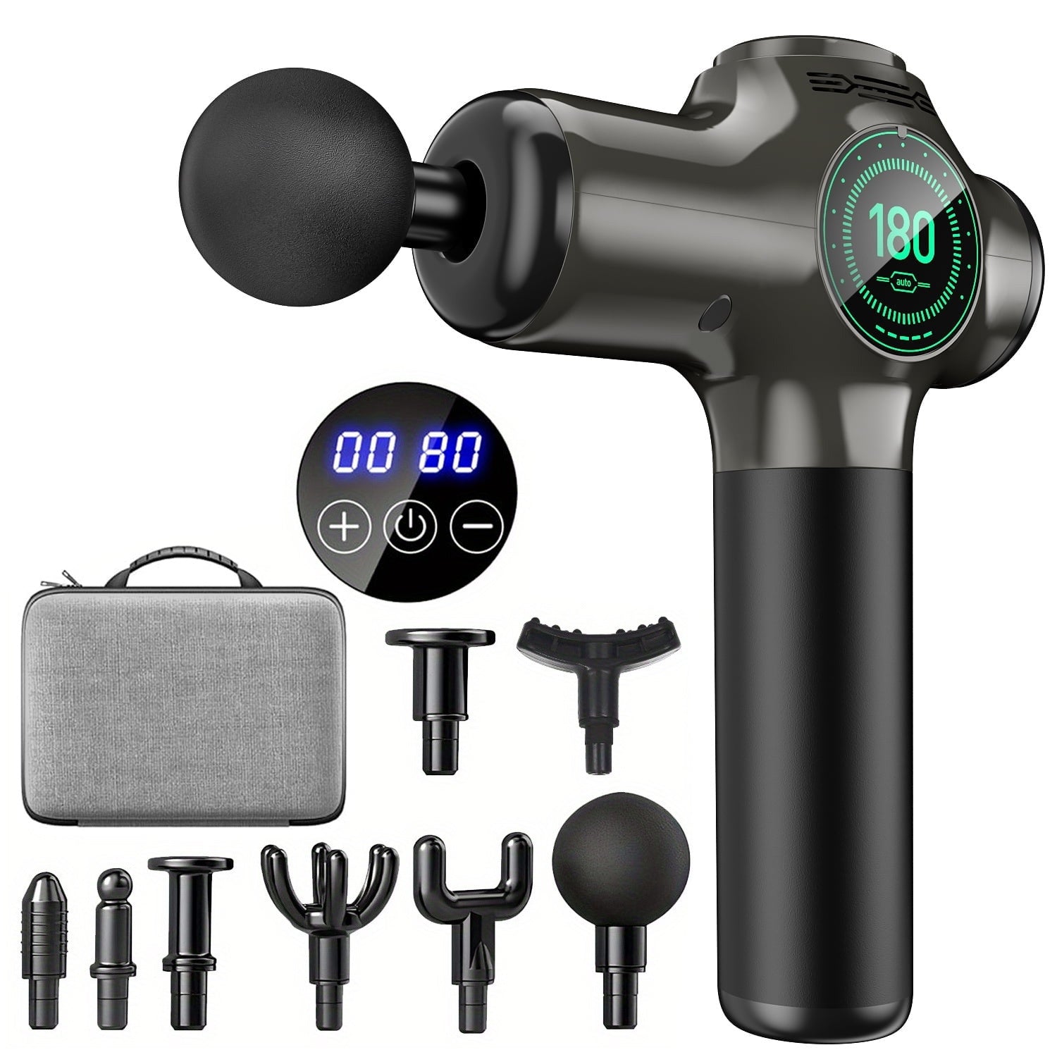 99 Speed Massage Gun with 8 Heads Silent Brushless Motor for Muscle Relaxation