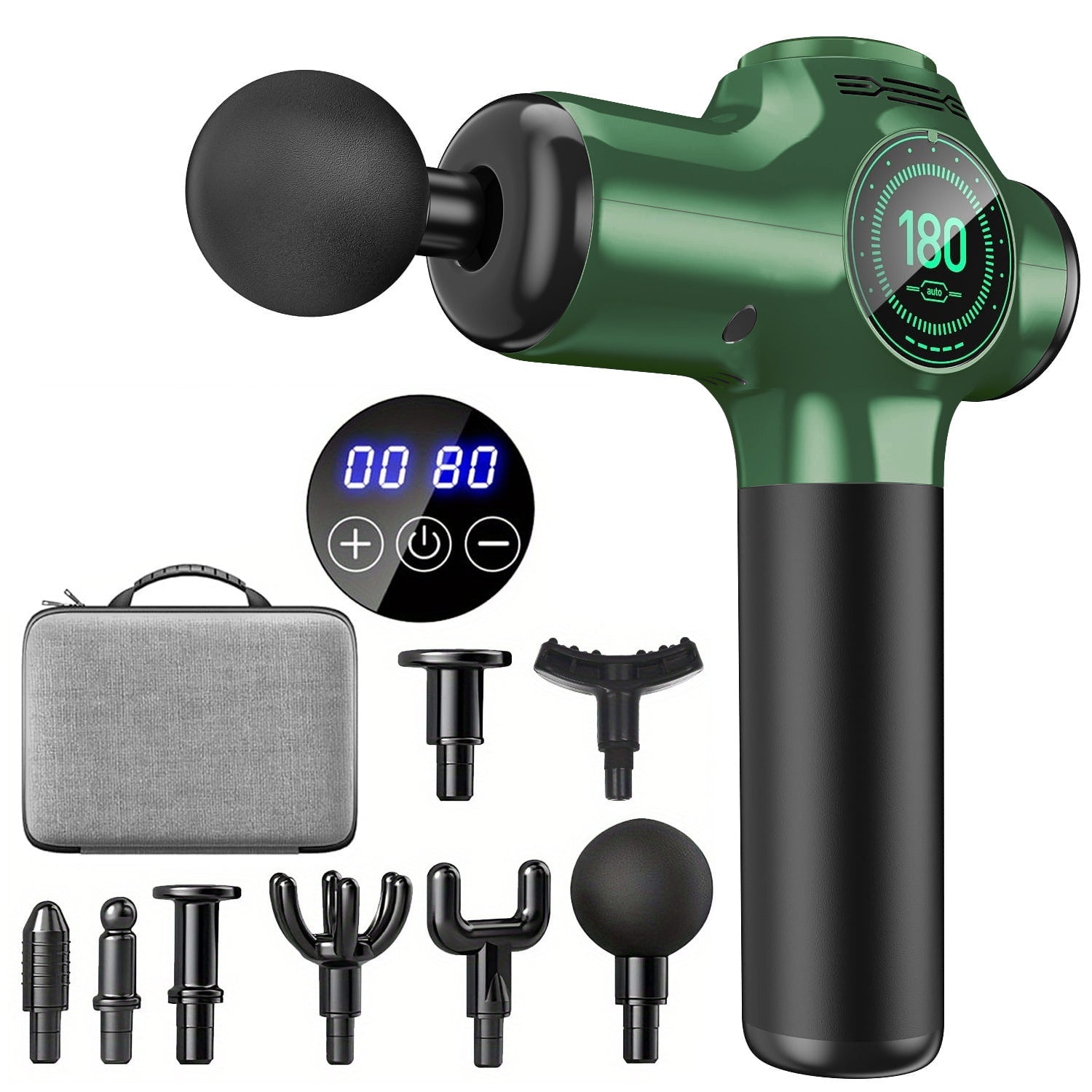 99 Speed Massage Gun with 8 Heads Silent Brushless Motor for Muscle Relaxation