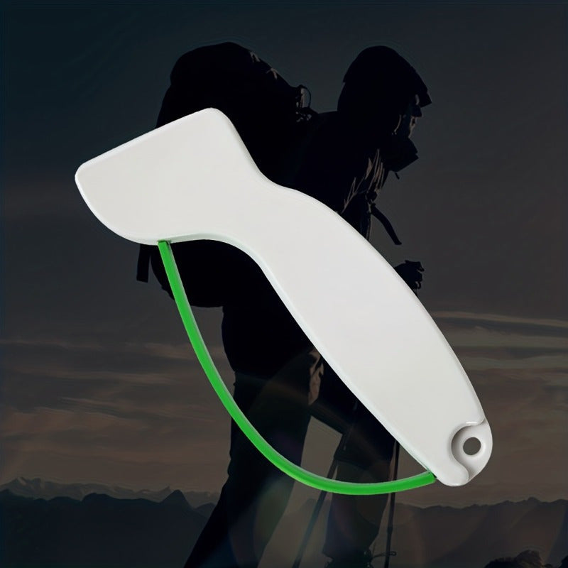 Diamond-honed tungsten carbide knife sharpener for fillet knives fishing camping hunting kitchen white blue