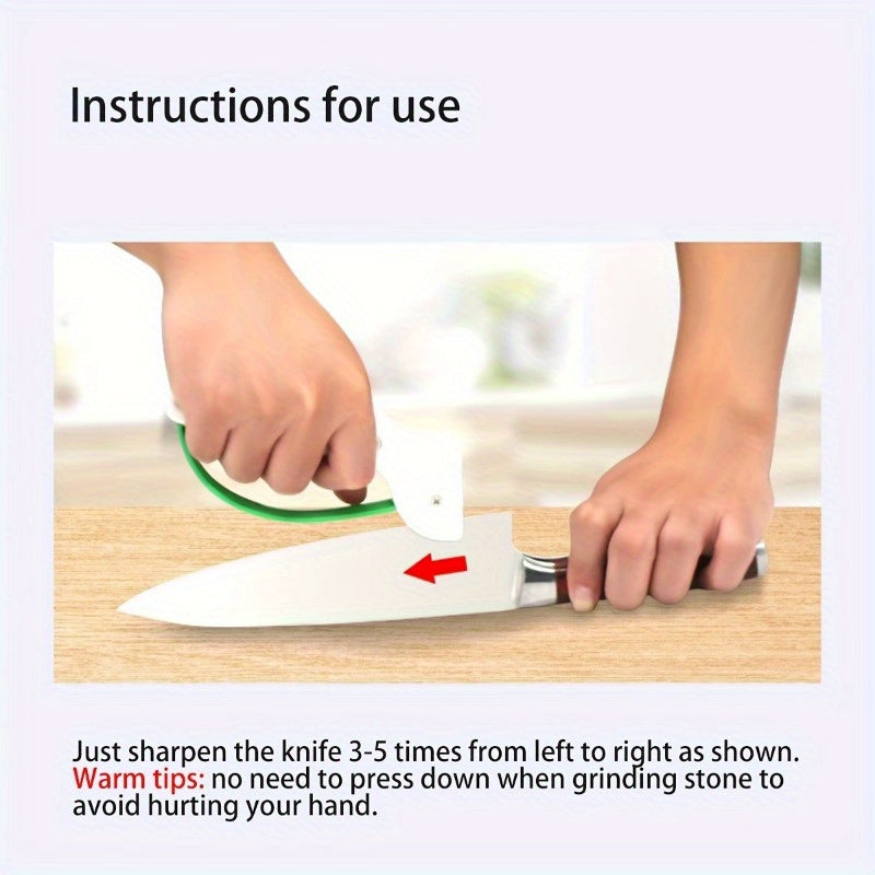 Diamond-honed tungsten carbide knife sharpener for fillet knives fishing camping hunting kitchen white blue