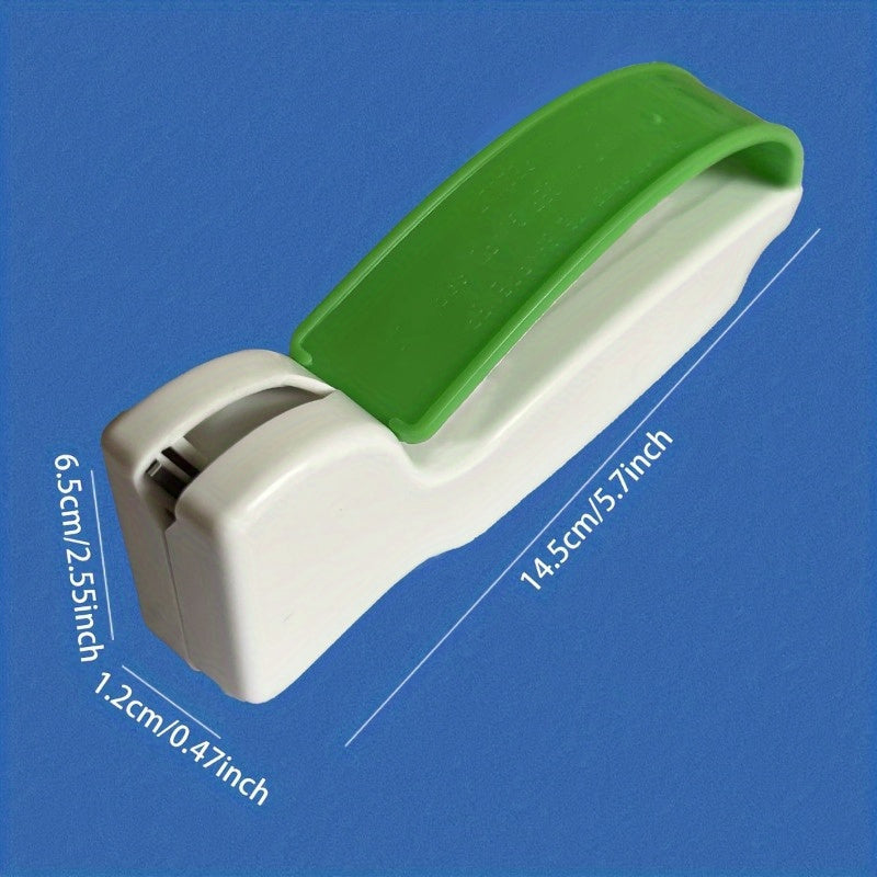 Diamond-honed tungsten carbide knife sharpener for fillet knives fishing camping hunting kitchen white blue