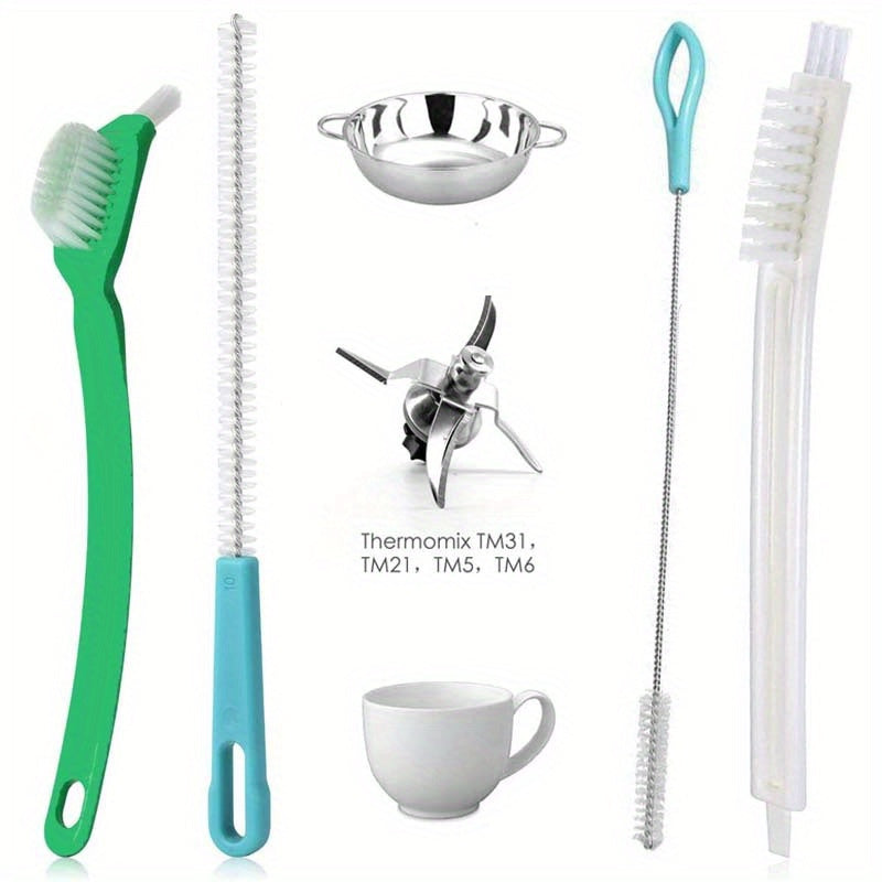 4pcs Kitchen Cleaning Brushes Set Plastic Scrubber and Pot Washers